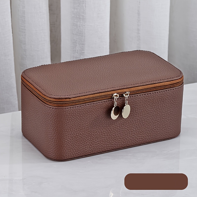 New Jewelry Box with 12 Storage Bags for Earrings and Rings